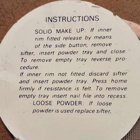 Vintage Stratton Makeup Loose Powder Convertible Compact EUC - Picture 10 of 10